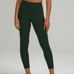 NWT Lululemon Wunder Under High-Rise Tight 25” *Luxtreme- Rainforest Green